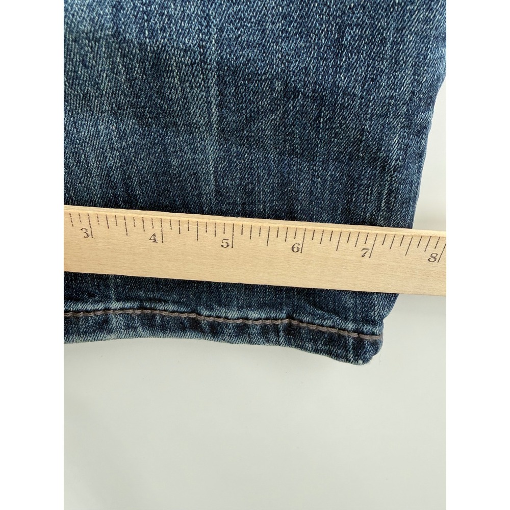 Buckle Black Jeans Mens 32L Blue Bootcut Fit No 3 BBLA374 Embroidered Pocket - Picture 11 of 12